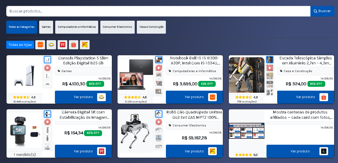 Grade de produtos e raspadores Lerline